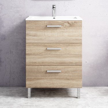 Mueble de baño suspendido GARDENIA con encimera cerámica 2