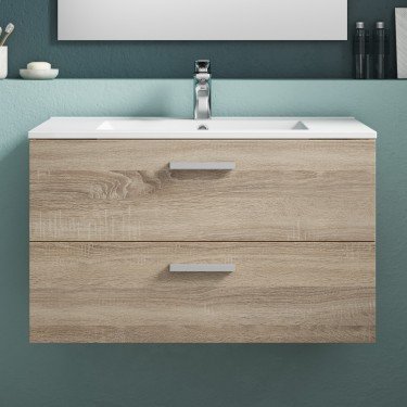 Mueble de baño suspendido GARDENIA con encimera cerámica 2