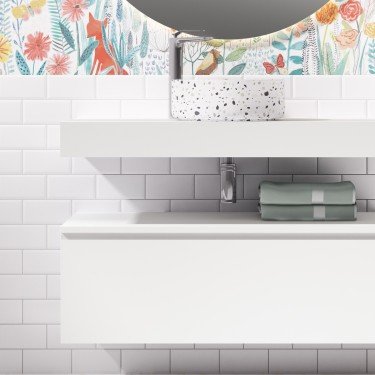 Mueble de baño suspendido ROBIN con bancada y mueble 2