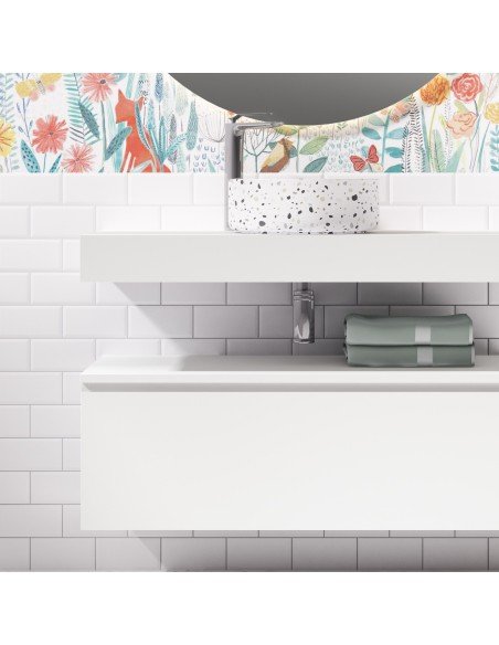 Mueble de baño suspendido ROBIN con bancada y mueble