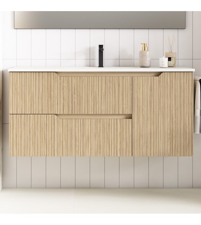 Mueble de baño suspendido SARAO PLUS con encimera cerámica Kent Mueble de baño suspendido SARAO PLUS con encimera cerámica Kent