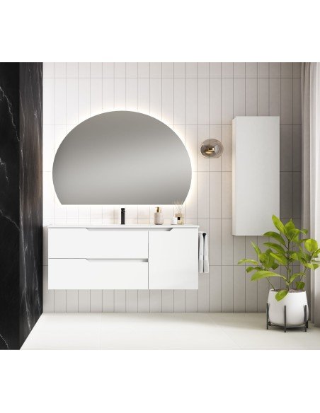 Mueble de baño suspendido SARAO PLUS con encimera cerámica Kent