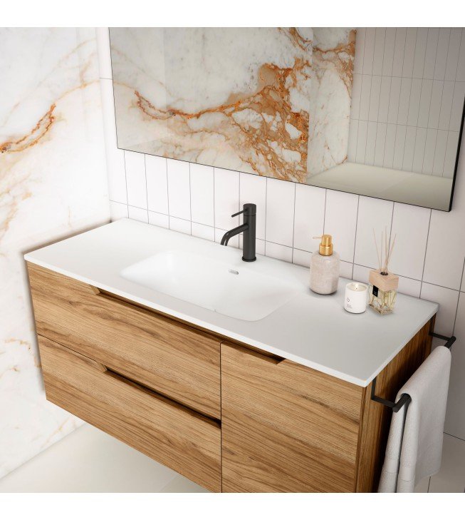 Mueble de baño suspendido SARAO PLUS con encimera cerámica Kent Mueble de baño suspendido SARAO PLUS con encimera cerámica Kent