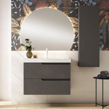 Mueble de baño suspendido SARAO con encimera suri