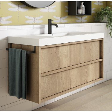 Mueble de baño suspendido NICOL con encimera Suri 2