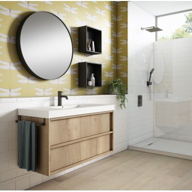 Mueble de baño suspendido NICOL con encimera Suri