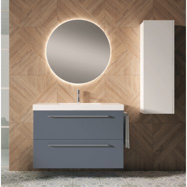 Mueble de baño suspendido TWIST con encimera Suri