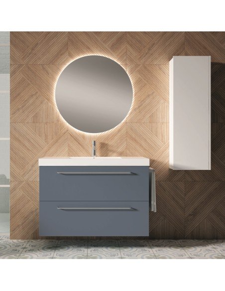 Mueble de baño suspendido TWIST con encimera Suri