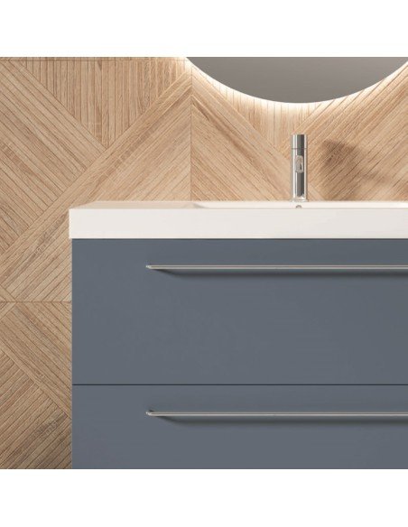 Mueble de baño suspendido TWIST con encimera Suri