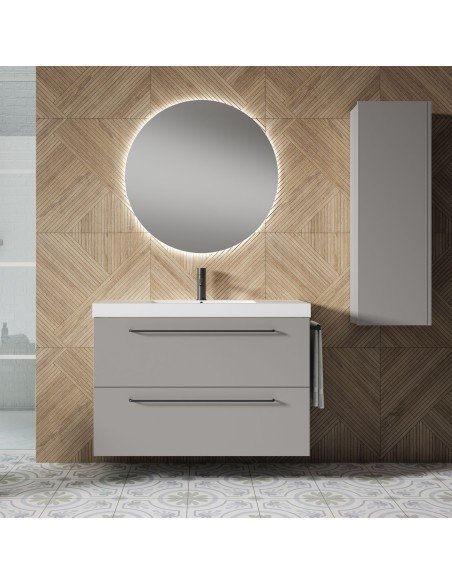 Mueble de baño suspendido TWIST con encimera Suri