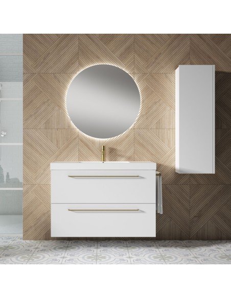 Mueble de baño suspendido TWIST con encimera Suri