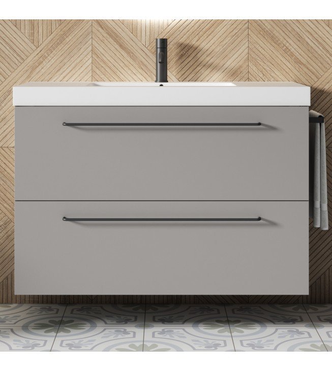 Mueble de baño suspendido TWIST con encimera Suri Mueble de baño suspendido TWIST con encimera Suri