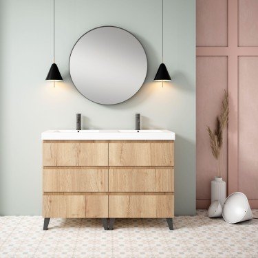 Mueble de baño al suelo SOHO con encimera Suri