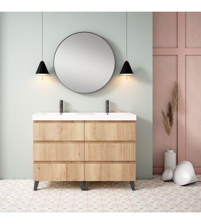 Mueble de baño al suelo SOHO con encimera Suri