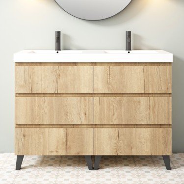 Mueble de baño al suelo SOHO con encimera Suri 2