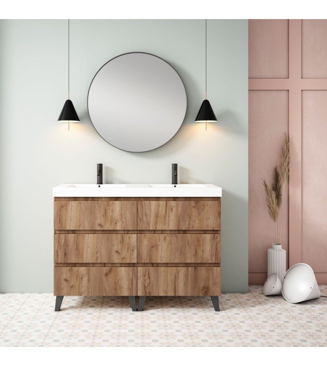 Mueble de baño al suelo SOHO con encimera Suri