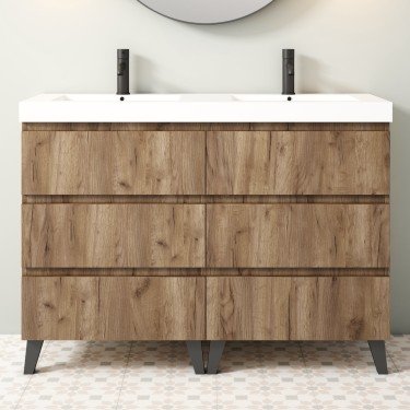 Mueble de baño al suelo SOHO con encimera Suri 2