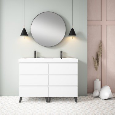 Mueble de baño al suelo SOHO con encimera Suri