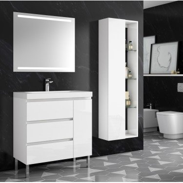 Mueble de baño al suelo GOCCO con encimera cerámica