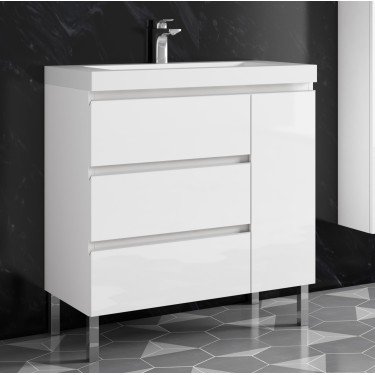 Mueble de baño al suelo GOCCO con encimera cerámica 2