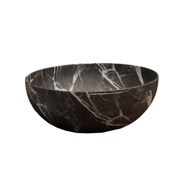 Lavabo ROMINA marmoleado negro