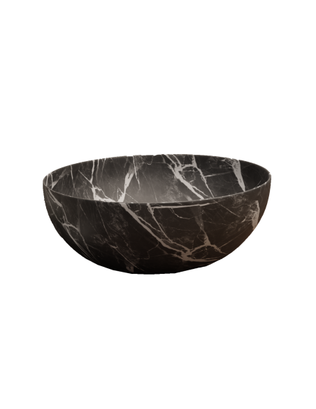 Lavabo ROMINA marmoleado negro