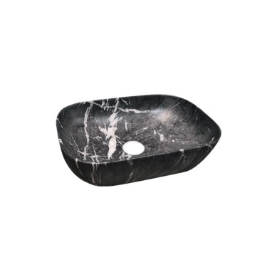 Lavabo Pietra marmoleado negro