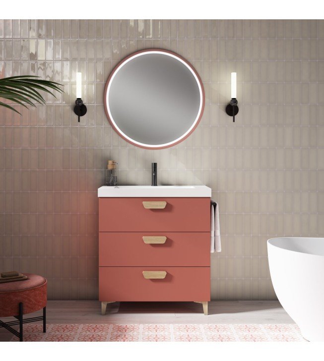 Mueble de baño al suelo HOLIKA PLUS con encimera suri