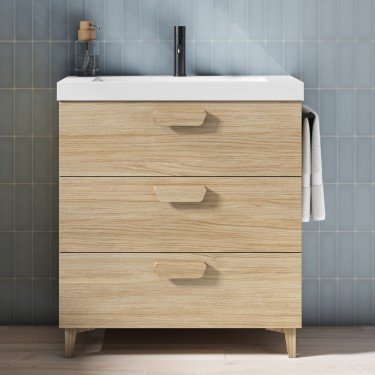 Mueble de baño al suelo HOLIKA PLUS con encimera suri 2