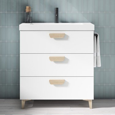 Mueble de baño al suelo HOLIKA PLUS con encimera suri 2