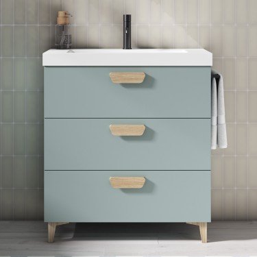 Mueble de baño al suelo HOLIKA PLUS con encimera suri 2