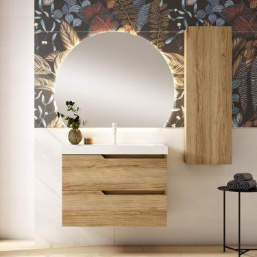 Mueble de baño suspendido SARAO con encimera suri