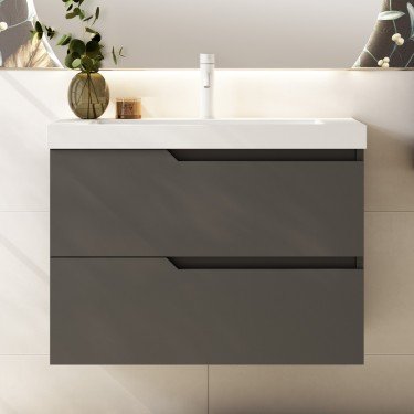 Mueble de baño suspendido SARAO con encimera suri 2