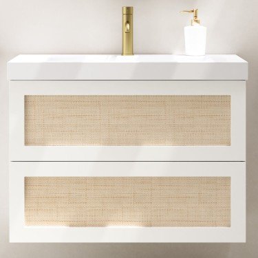 Mueble de baño suspendido CALMA con encimera suri 2