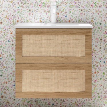 Mueble de baño suspendido CALMA con encimera kent 2