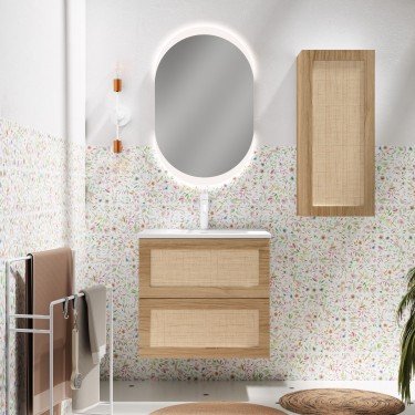 Mueble de baño suspendido CALMA con encimera kent