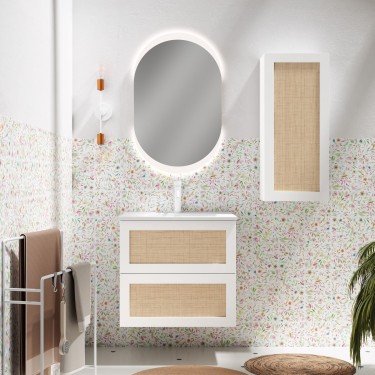 Mueble de baño suspendido CALMA con encimera kent