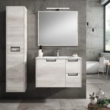 Mueble de baño suspendido MAEL con encimera cerámica