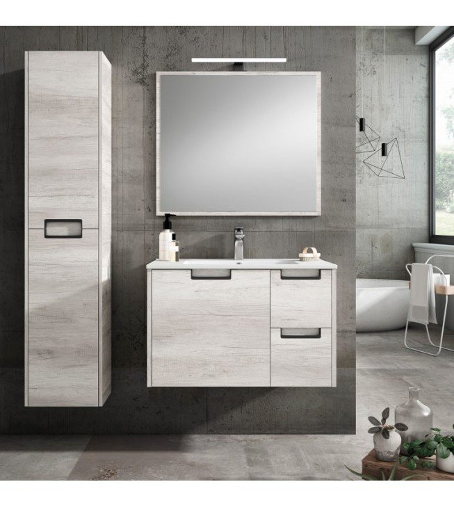 Mueble de baño suspendido MAEL con encimera cerámica Mueble de baño suspendido MAEL con encimera cerámica