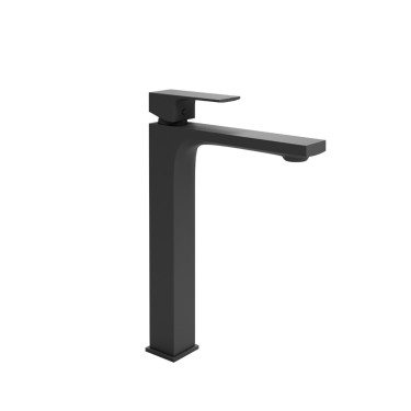 Grifo monomando alto Ghana negro