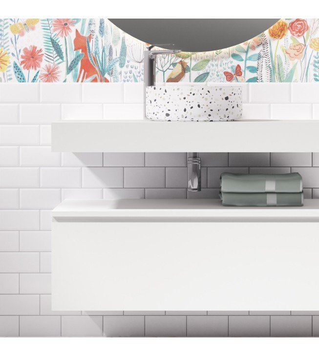 Mueble de baño suspendido ROBIN con bancada y mueble