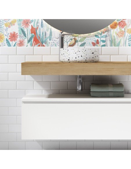 Mueble de baño suspendido ROBIN con bancada y mueble