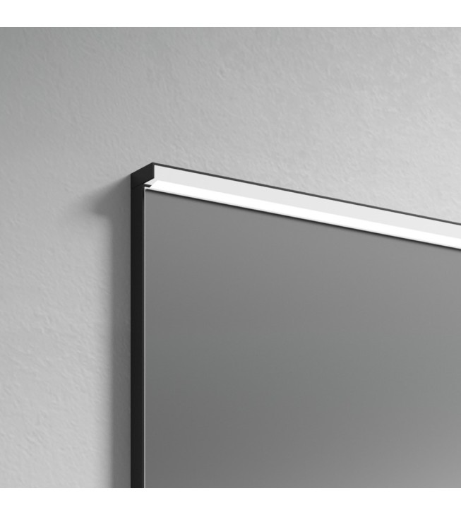 Aplique de luz LED Slim negro para baño Aplique de luz LED Slim negro para baño