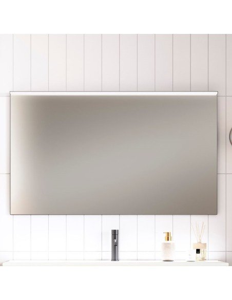 Aplique de luz LED Slim negro para baño