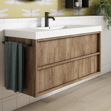 Mueble de baño suspendido NICOL con encimera Suri 2