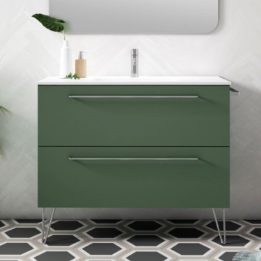 Mueble de baño suspendido TWIST con encimera cerámica 2