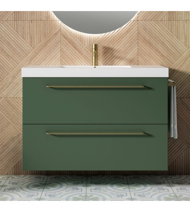 Mueble de baño suspendido TWIST con encimera Suri Mueble de baño suspendido TWIST con encimera Suri