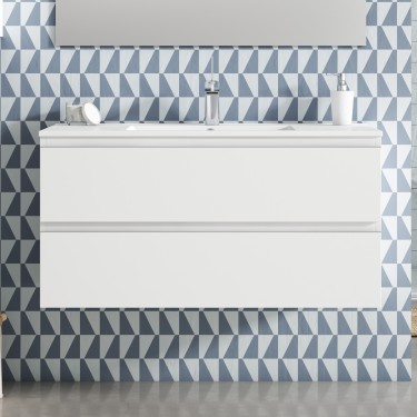 Mueble de baño suspendido KLIMT con encimera cerámica Moma 2