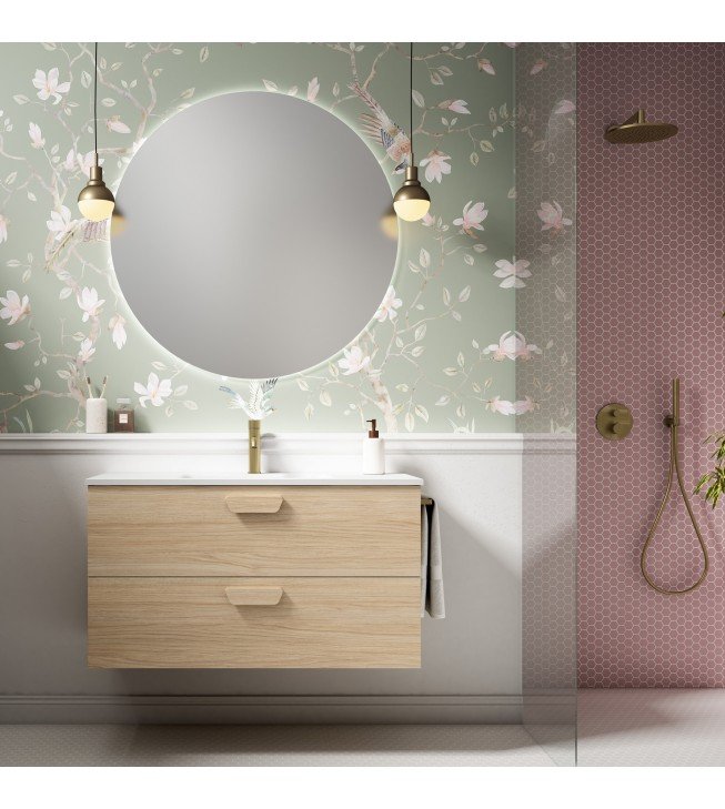 Mueble de baño suspendido HOLIKA con encimera cerámica Kent Mueble de baño suspendido HOLIKA con encimera cerámica Kent