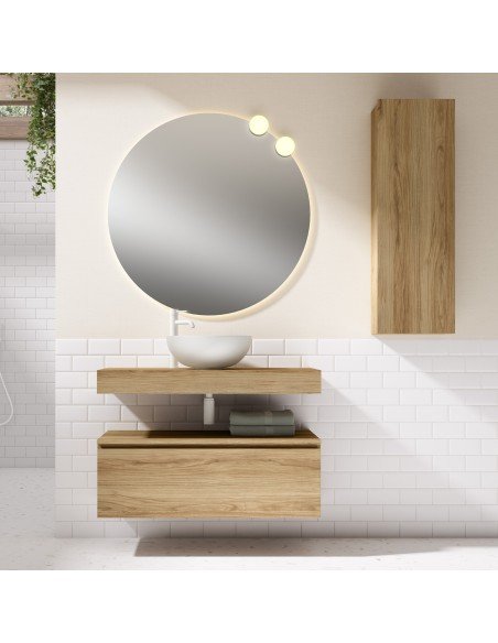 Mueble de baño suspendido ROBIN con bancada y mueble